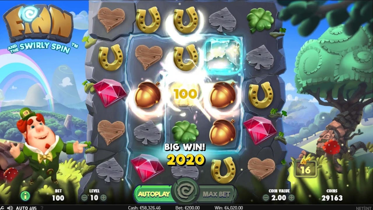 Finn and the Swirly Spin: Огляд слота game