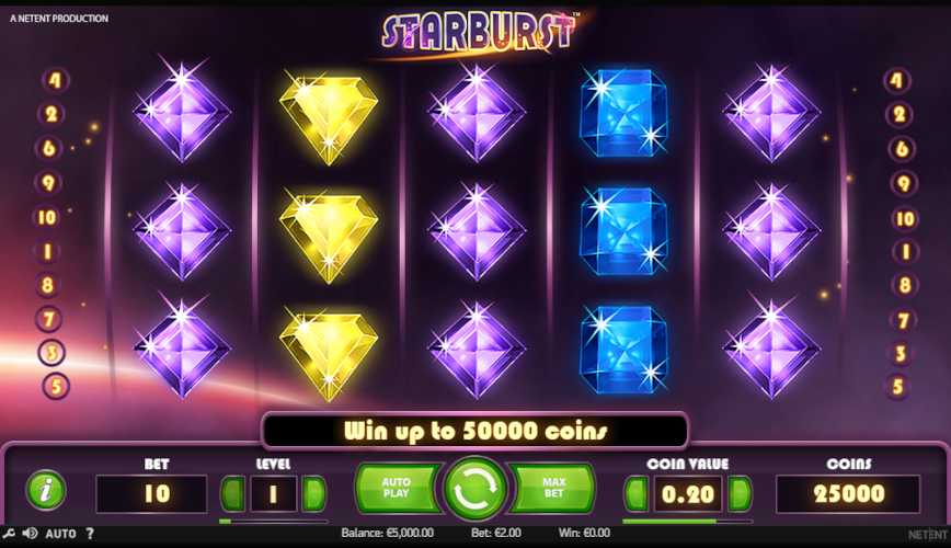 Игровой автомат Starburst — играть онлайн бесплатно и на деньги game